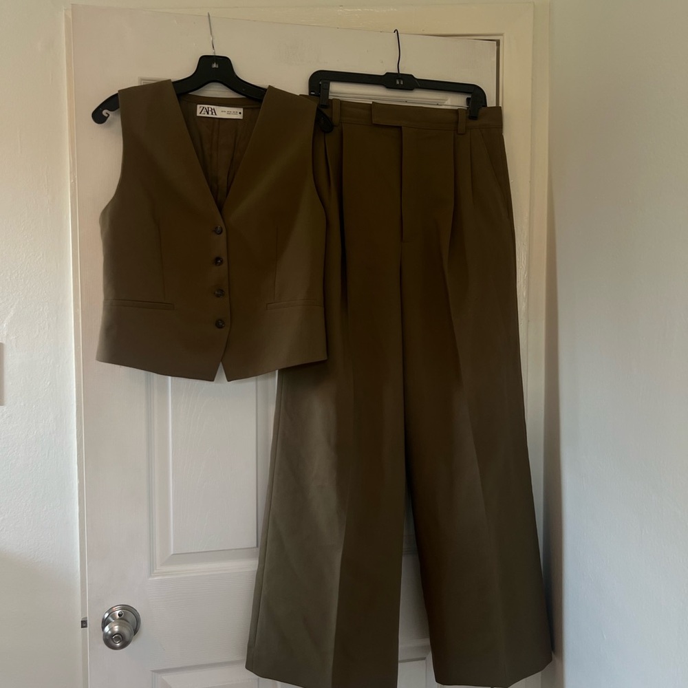 Zara Brown Pantsuit